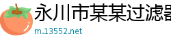 永川市某某过滤器制造有限责任公司